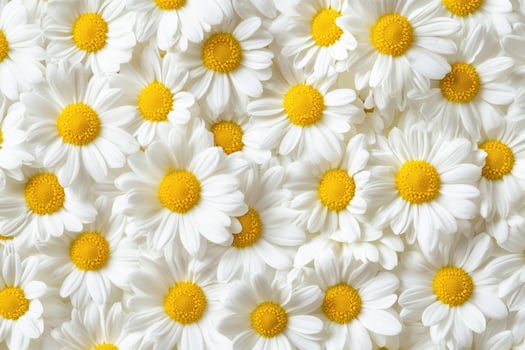 A charming display of daisies creates a fresh, sunny background. photo