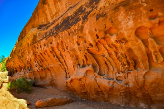 Eroded landscape, Arches National Park, Moab, Utah, US photo