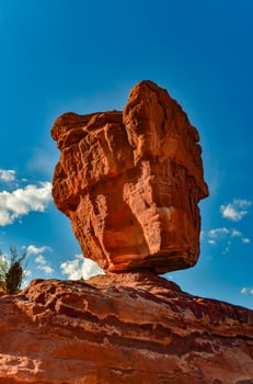 The Balanced Rock, Leaning Rock. The Garden of the Gods, Colorado, US photo