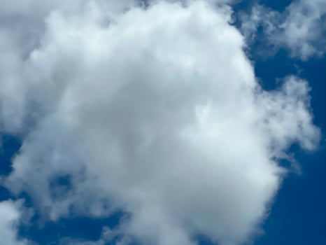 Blue sky and White cloud nature background. photo