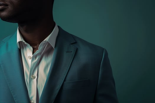 Handsome male model in Maleswear blazer modern fashion portrait stylish and relaxed look photo