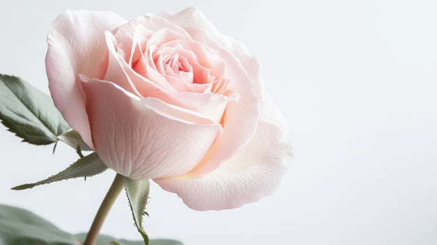 Delicate Pink Rose Close-Up - Soft and Romantic Photography photo