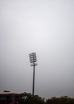 Cricket stadium flood lights poles at Delhi, India, Cricket Stadium Lights photo