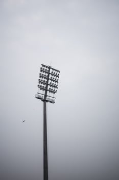 Cricket stadium flood lights poles at Delhi, India, Cricket Stadium Lights photo