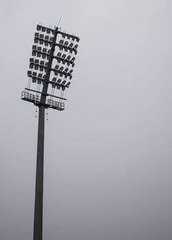 Cricket stadium flood lights poles at Delhi, India, Cricket Stadium Lights photo