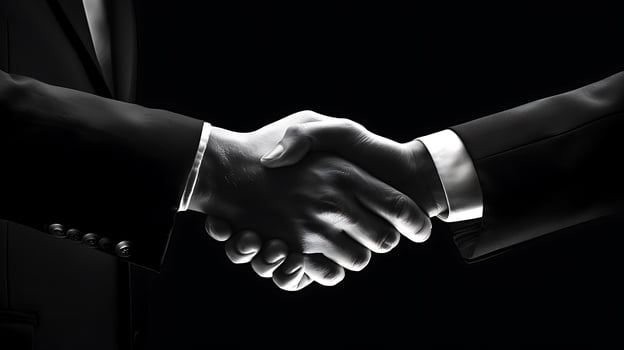 Business men hand shake photo