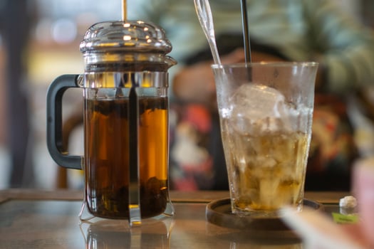 French press tea photo