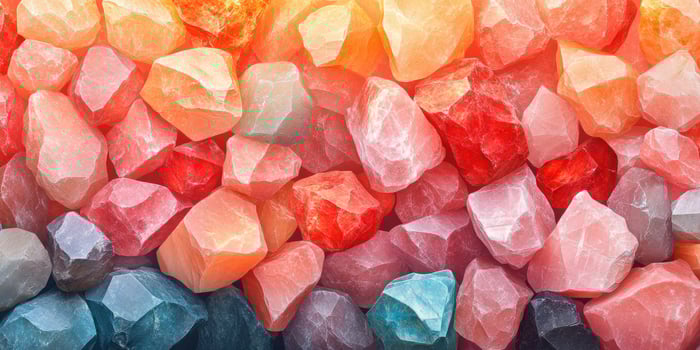 A Collection of Multicolored Polished Stones photo