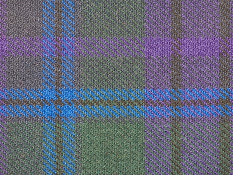 industrial style Tartan fabric background photo