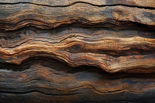 Textured layers of wood grain photo