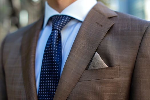 Closeup of elegant businessman attire photo