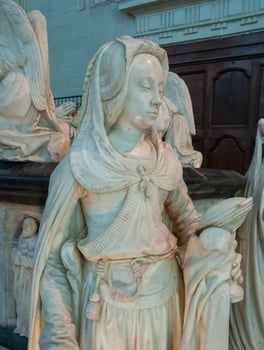 NANTES, FRANCE - SEPTEMBER 12, 2017 - Tomb of Francis II, Duke of Brittany, at the cathedral of St. Peter in Nantes photo
