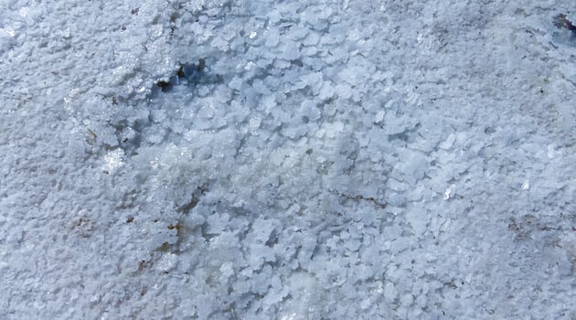 The bottom of the drying dead sea -Kuyalnik estuary, Odessa region, crystals of self-precipitating table salt photo