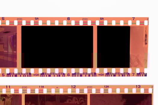 film strip.film frame with white space. photo