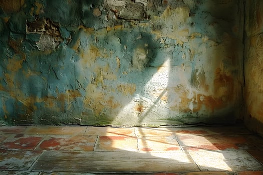 Textured Abandoned Wall with Sunlight - Rustic Background for Creative Design and Art photo