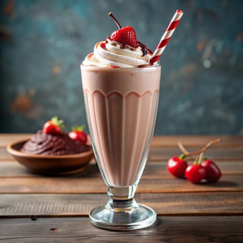 Milkshake Soft Cream Delicious Desert photo