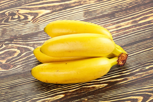 Ripe sweet tasty mini banana photo