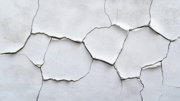 Isolated concrete wall texture on a white background rough surface with chipped edges and small imperfections realistic gray tones suitable for design mockups photo