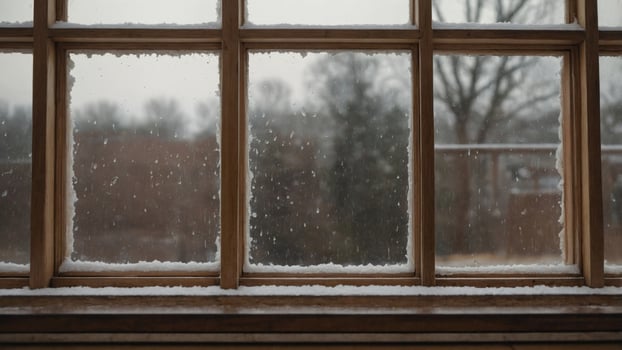 Frames Window Wooden in Putty Seal Weather Replacing. photo