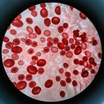 Microscopic Marvels Red Blood Cells Under the Microscope photo