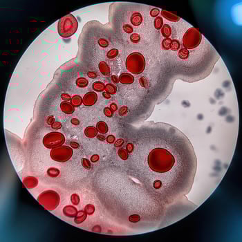 Microscopic Marvels Red Blood Cells Under the Microscope photo