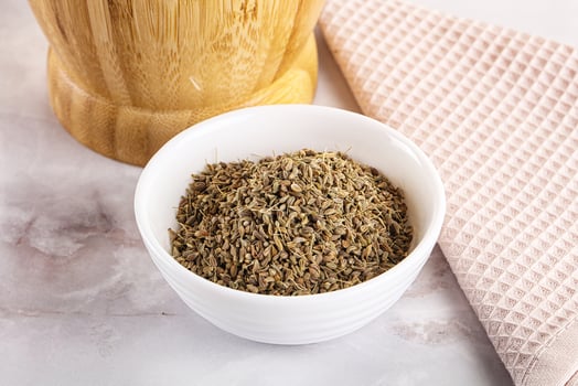 Anise sseds aroma in the bowl photo