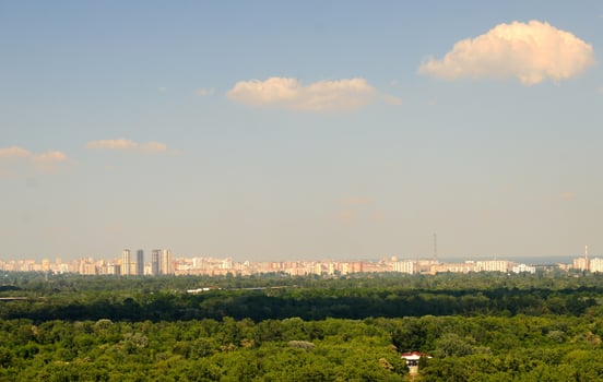 Kiev city skyline photo
