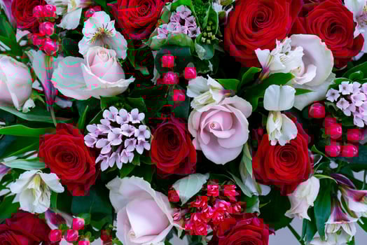 Flowers beautiful bouquet. Decorative floral natural background. photo