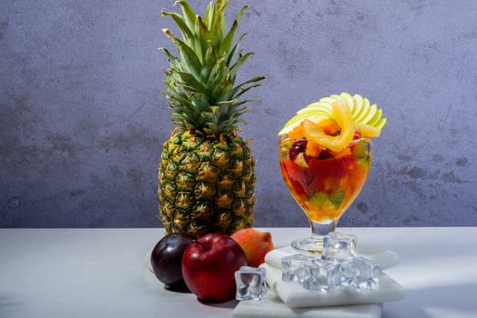 Colorful Fruit Salad with Pineapple for Shutterstock photo