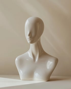 Traditional White Jewelry Holder Mannequin photo