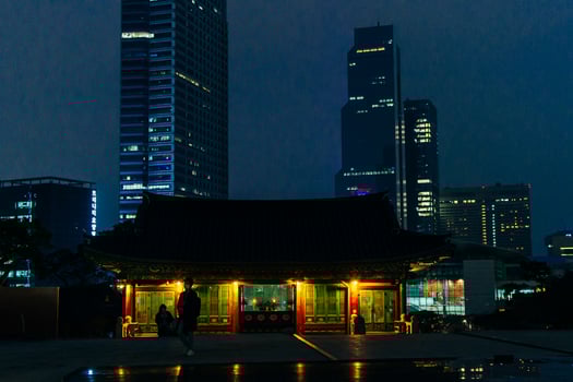 Kuala Lumpur city view from Bukit Nanas Forest Reserve and now called Forest Eco-Park. photo