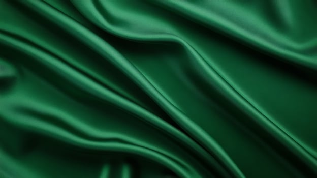 Deep forest green velvet folds with a luxurious sheen subtle hints of gold and shadows elegant abstract background perfect for Thanksgiving or holiday themes photo