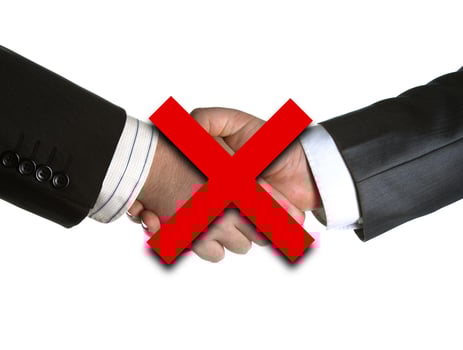 signing of the agreement and a handshake antivirus ban photo