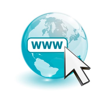 world map and world wide web searching photo