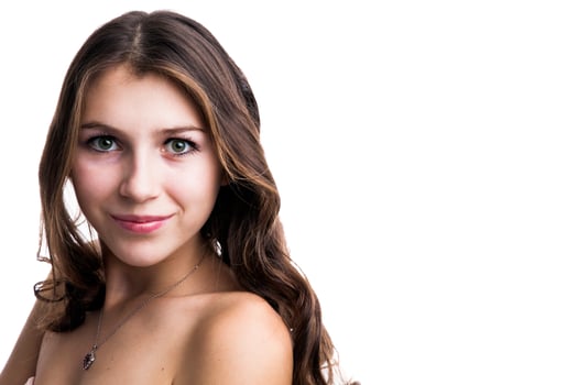 portrait of a charming young girl photo
