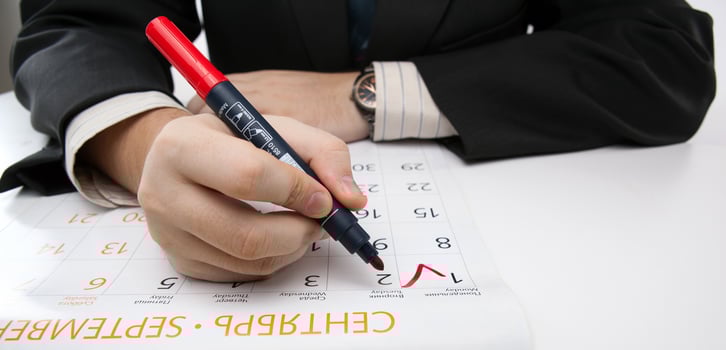 man escorts date in calendar photo