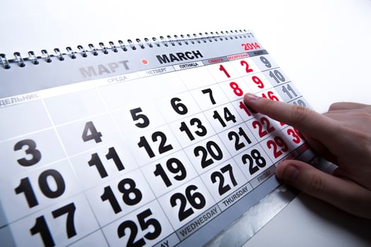 wall calendar calendar with the number of days photo