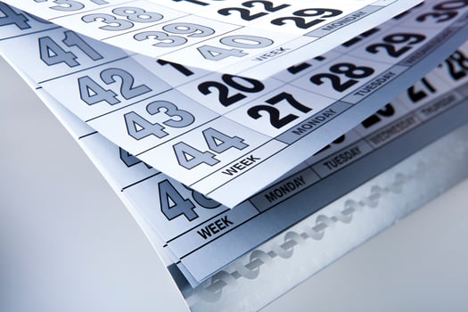 wall calendar calendar with the number of days photo