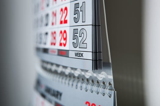 wall calendar calendar with the number of days photo