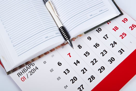 Calendar of the year photo