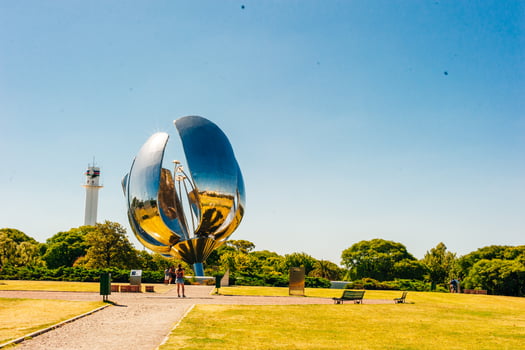 BUENOS AIRES, ARGENTINA - DECEMBER, 2019 Floralis generica monument photo