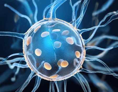 Human Cell Genetic Structure Close Up photo