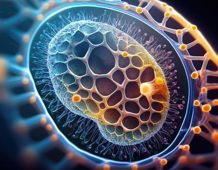 Human Cell Genetic Structure Close Up photo
