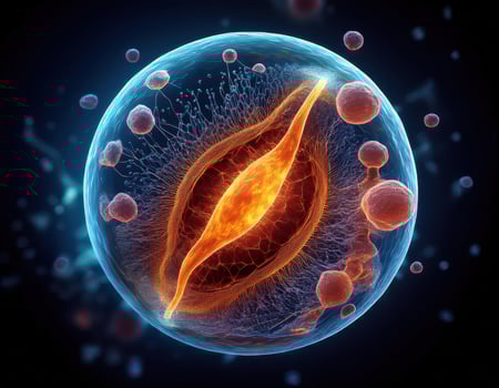 Microbiology Cell Division Illustration photo