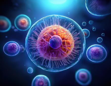 Microbiology Cell Division Illustration photo