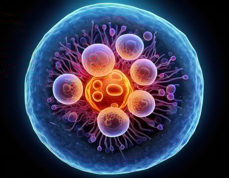 Microbiology Cell Division Illustration photo