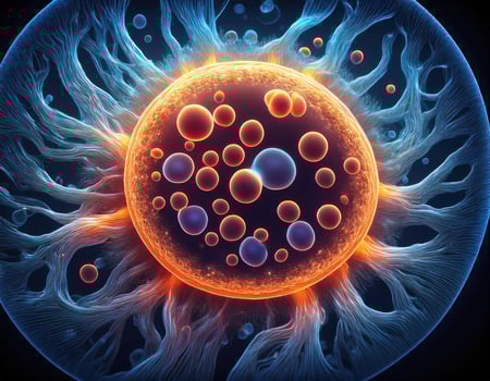 Microbiology Cell Division Illustration photo