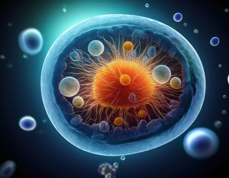 Microbiology Cell Division Illustration photo