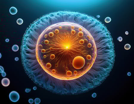 Microbiology Cell Division Illustration photo