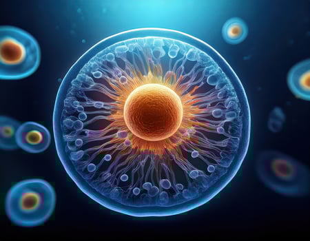 Microbiology Cell Division Illustration photo